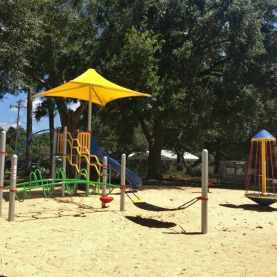 playground with shade
