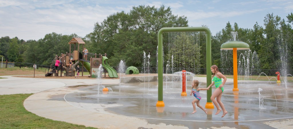 park splash play equipment