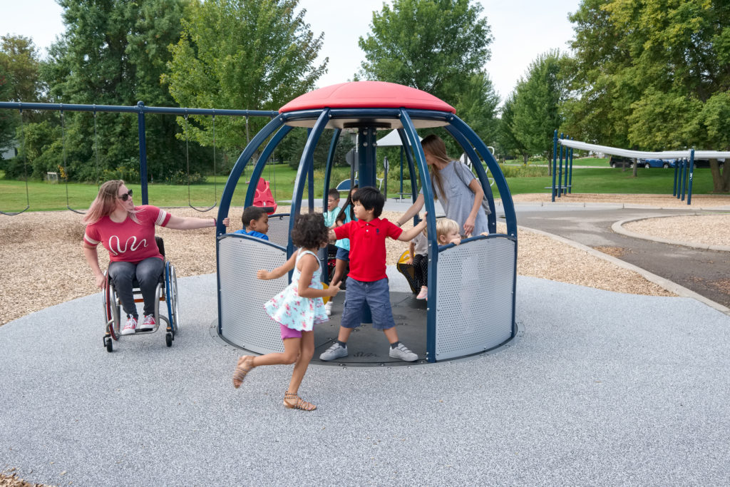 modern merry-go-round